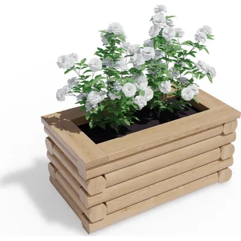 Květináč Vyvýšený dřevěný záhon 50 x 90 cm, výška 43,5 cm, obdélníkový