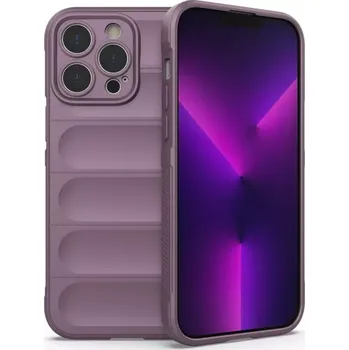 Pouzdro na mobilní telefon Odolné pouzdro Silky Shield na mobil Apple iPhone 14 Pro fialové (Odolný kryt či obal Silky Shield na mobilní telefon Apple iPhone 14 Pro fialové)