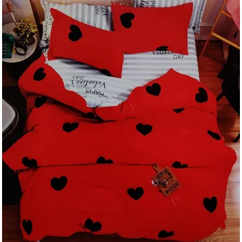 Povlečení Violet 7-DÍLNÉ POVLEČENÍ happy valentine's day-red