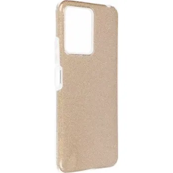 Pouzdro na mobilní telefon Třpytivé pouzdro Coolcase Shining na mobil Xiaomi Redmi Note 12 4G Gold (Silikonový + plastový třpytivý kryt či obal na mobilní telefon Xiaomi Redmi Note 12 4G v barvě Gold)
