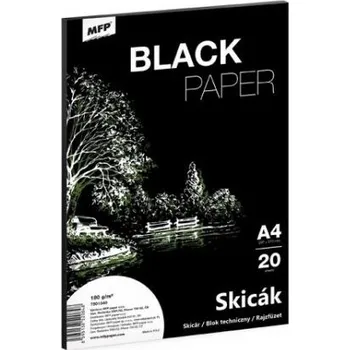 Skicák MFP A4/20listů černý 180g [A]