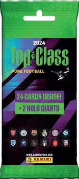 Sběratelská karetní hra Panini Top Class 2024 Pure Football Fat Pack 26 karet