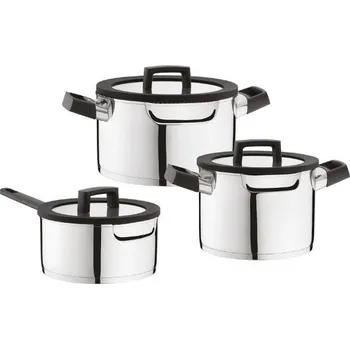 Sada nádobí BergHOFF sada nádobí s poklicemi Uqonic Downdraft 6ks 1111051