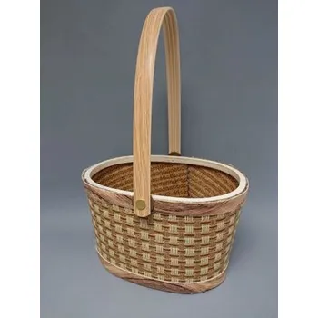 Košík proutěný oválný