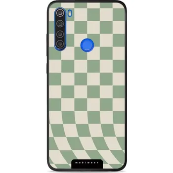 Pouzdro na mobilní telefon Lesklý kryt Mobiwear Glossy - Xiaomi Redmi Note 8T - GA58G Zelená a béžová šachovnice (Prémiové lesklé pouzdro, obal, kryt Mobiwear Glossy na mobil Xiaomi Redmi Note 8T - GA58G Zelená a béžová šachovnice, materiál Plast + TPU silikon - krytí po všech)
