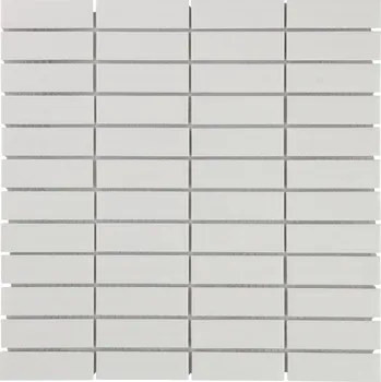 Dlažba PREMIUM MOSAIC Fin mozaiky PARM140 30 cm x 30 cm bílá 1 ks