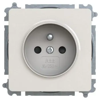 vypínač ABB Swing (L) zásuvka světle šedá 6619G-A06357 S1 bezšroubová s clonkami (2CHG196357A4527)