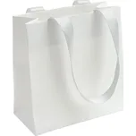 Šperky4U Bílá dárková taška se šedými uchy - KR1023-GR