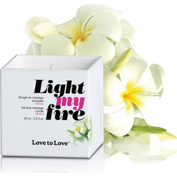 Intimní drogerie Love To Love Light My Fire Sensual Massage Candle Monoi 80ml