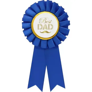 Party dekorace Odznak Best Dad - modrý