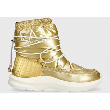 Dámská zimní obuv Sněhule EA7 Emporio Armani Snow Boot X8M002.XK230.R369 zlatá 10Y, EUR 37 1/3