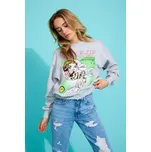 Only dámská mikina s komiks Carmen šedá Velikost: L