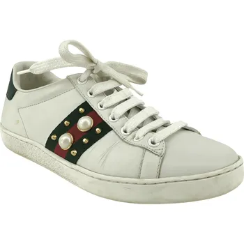 Pánské tenisky GUCCI Ace White Leather Trainers