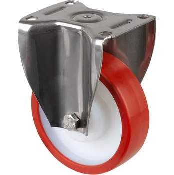Pojezdové kolečko Nerezové polyuretanové pojezdové kolo HS110.B28.125
