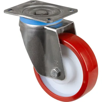 Pojezdové kolečko Nerezové polyuretanové pojezdové kolo HS100.B28.201