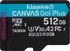 Paměťová karta Kingston Canvas Go! Plus microSDXC 512 GB UHS-I U3 V30 + SD adaptér