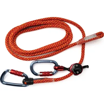 Úvazek worksafety.cz WOSA kmenovka SQUIR set Positioner - 2 oka, červená Délka: 3