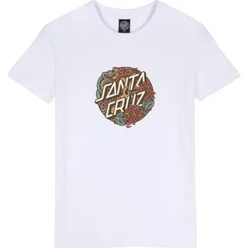 SANTA CRUZ triko - Dressen Snake Front T-Shirt White (WHITE) velikost: 14