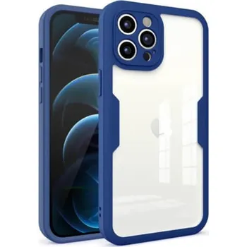 Pouzdro na mobilní telefon Ochranný 360° celotělový kryt pro Apple iPhone XS Max - tmavě modrý