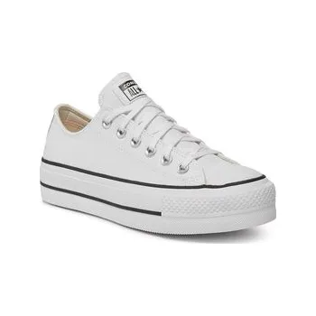 Pánské tenisky Plátěnky Converse Chuck Taylor All Star Lift Clean Ox 561680C Bílá 42