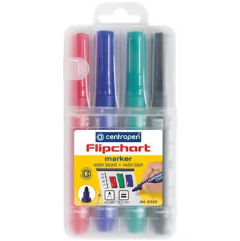 centropen značkovač 8550 flipchart 4ks 476403