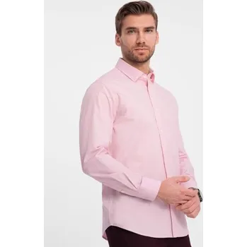 Pánská košile Pánská košile REGULAR světle růžová