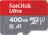 SanDisk Ultra microSDXC 128 GB UHS-I U1 A1 100 MB/s + SD adaptér, 400 GB