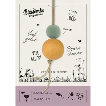 Kosmetická sada Blossombs Semínkové bomby - Drobný dáreček - Panenka pro štěstí (2 ks) - originální a praktický dárek v jednom