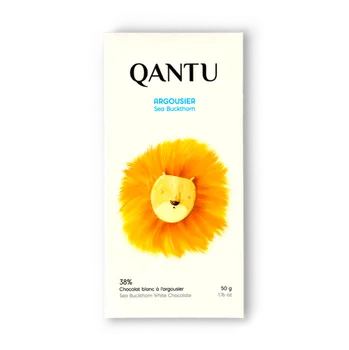 Čokoláda Quantu Bílá čokoláda Argousier s rakytníkem 38% 50 g