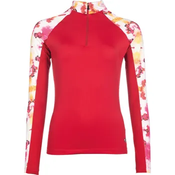 Dámské tričko HKM Triko funkční Essentials Flower HKM, dámské, red/pink XL