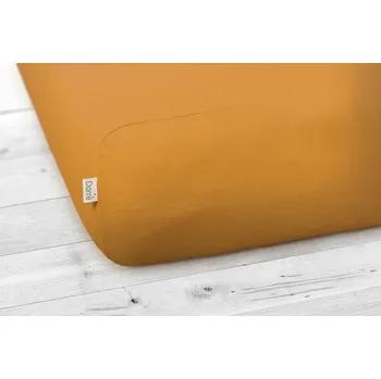 Prostěradlo DARRÉ Jersey prostěradlo medově žluté na výšku matrace do 30 cm Velikost: 90 x 200