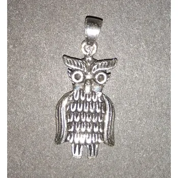 Přívěsek Pěkná menší sovička ze stříbra - přívěsek