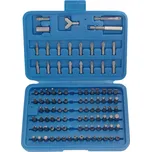 Bity ploché, křížové, TORX, IMBUS, XZN, aj., nástavce, sada 100 ks - BGS 765