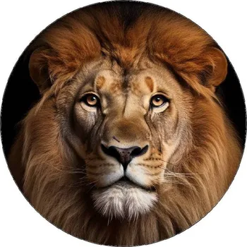 Jedlá dekorace na dort Jedlý papír lev 19,5cm