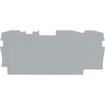 modulární přístroj a rozvaděč WAGO Bočnice 2004-1391 koncová a separátor 1 mm, šedá 2004-1391