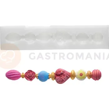 Kuchyňská sůl Silikonová forma na cukrovou hmotu ve tvaru kytic náramku - SLK280, 176x44 mm | SILIKOMART, SugarFlex