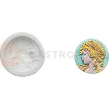 Kuchyňská sůl Silikonová forma na cukrovou hmotu s motivem ženy Cameo - SLK325, 25x25 mm | SILIKOMART, SugarFlex