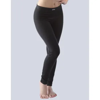 Dámské legíny GINA dámské legíny dlouhé, šité, klasické, jednobarevné 95000P černá XL