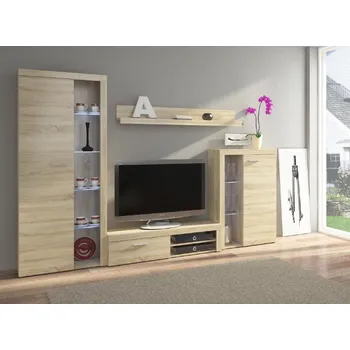 Obývací stěna LEMPERT Obývací stěna RONDA - dub sonoma