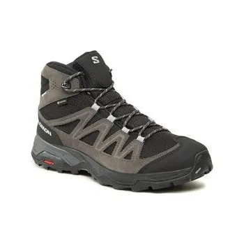 Pánská móda Trekingová obuv Salomon X Ward Leather Mid GORE-TEX L47181700 Šedá 42