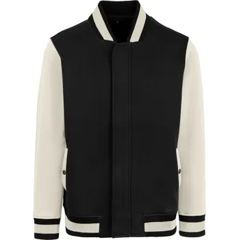 Pánská casual bunda Hrm Pánská bavlněná bunda HRM709 Black-Off White 4XL