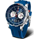 Vostok Europe Anchar Submarine Chrono Line 6S21-510A583 - Modrý silikonový řemínek + 5 let záruka a dárek ZDARMA