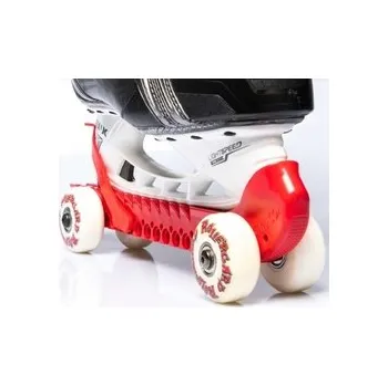Rollergard Chrániče bruslí s kolečky - červené, Velikost EUR 23,5 - 48 (Univerzální)