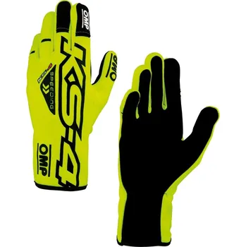 Cyklistické rukavice OMP Karting Rukavice KS-4 (i dětské) Žlutá Dětská 6