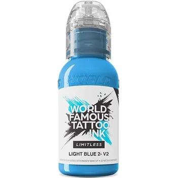 Tetovací barva WORLD FAMOUS LIMITLESS - Light Blue 2 v2 - 30ML