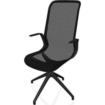 Alba Jednací židle MARLENE PROKUR – podpora bederní páteře, pevný kříž s kolečky + doprava zdarma