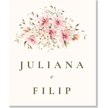 Party nádobí Personal Visačka na dárek - Spring time Zvolte množství: od 41 ks a víc