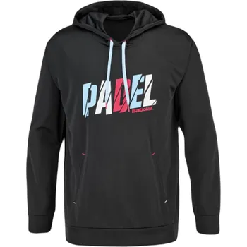 Pánská mikina BABOLAT PADEL HOOD SWEAT MEN BLACK pánská mikina