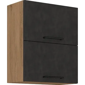 Kuchyňská skříňka LEMPERT Horní skříňka VIKTORIE grafit mat 16 (60 cm)