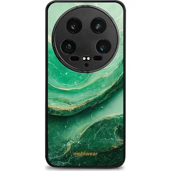 Pouzdro na mobilní telefon Lesklý kryt Mobiwear Glossy - Xiaomi 14 Ultra 5G - G023G - Zelený mramor (Prémiové lesklé pouzdro, obal, kryt Mobiwear Glossy na mobil Xiaomi 14 Ultra 5G - G023G - Zelený mramor, materiál Plast + TPU silikon - krytí po všech stranách, neošoupatelný potisk